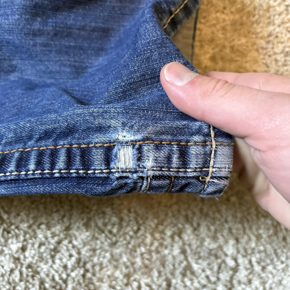 Ariat M4 Relaxed Boot Cut Jeans Fire Resistant Mens 34x32.5 Distressed - Picture 3 of 8